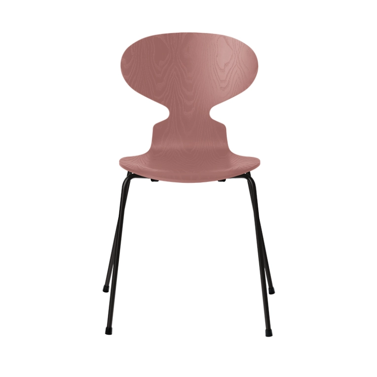 Chaise FOURMI 4 PIEDS Frêne teinté Rose sauvage FRITZ HANSEN