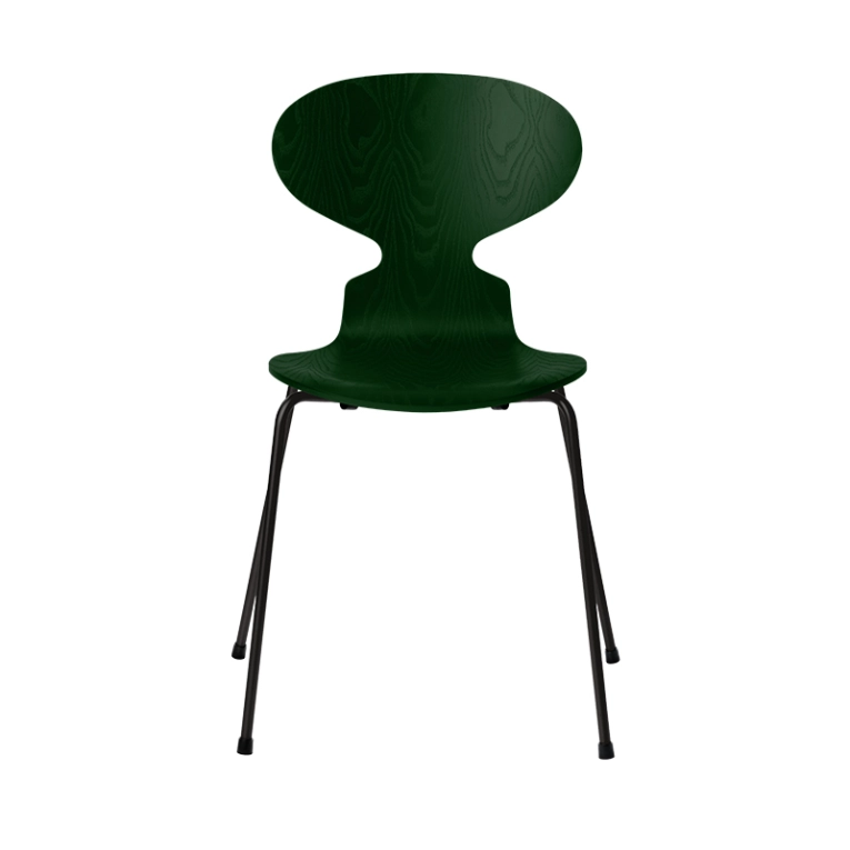 Chaise FOURMI 4 PIEDS Frêne teinté Vert FRITZ HANSEN