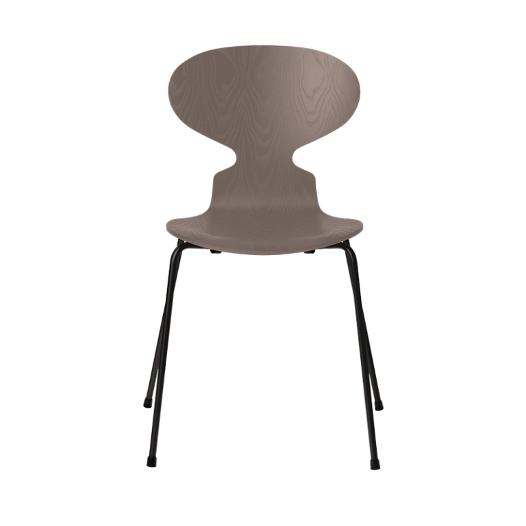 Chaise FOURMI 4 PIEDS Frêne teinté Argile profonde  FRITZ HANSEN