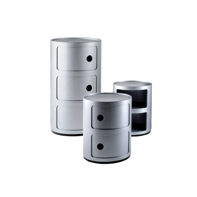 Meuble de rangement COMPONIBILI 2 tiroirs Argent KARTELL