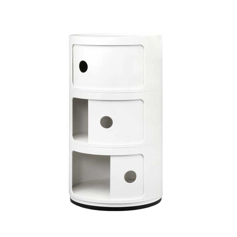Meuble de rangement COMPONIBILI 3 tiroirs Blanc KARTELL