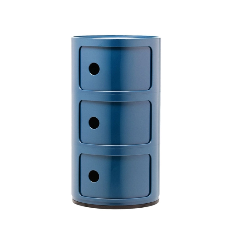 Meuble de rangement COMPONIBILI 3 tiroirs Bleu KARTELL
