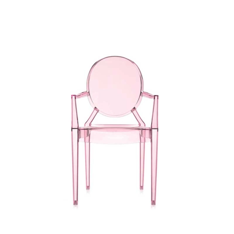 Siège enfant Fauteuil enfant LOU LOU GHOST Rose KARTELL