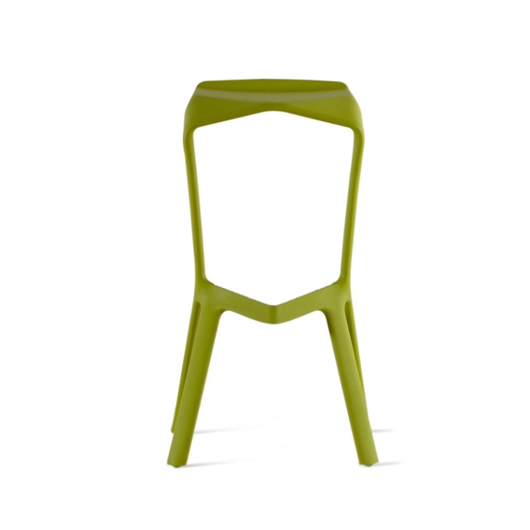Tabouret haut MIURA Vert jaune PLANK