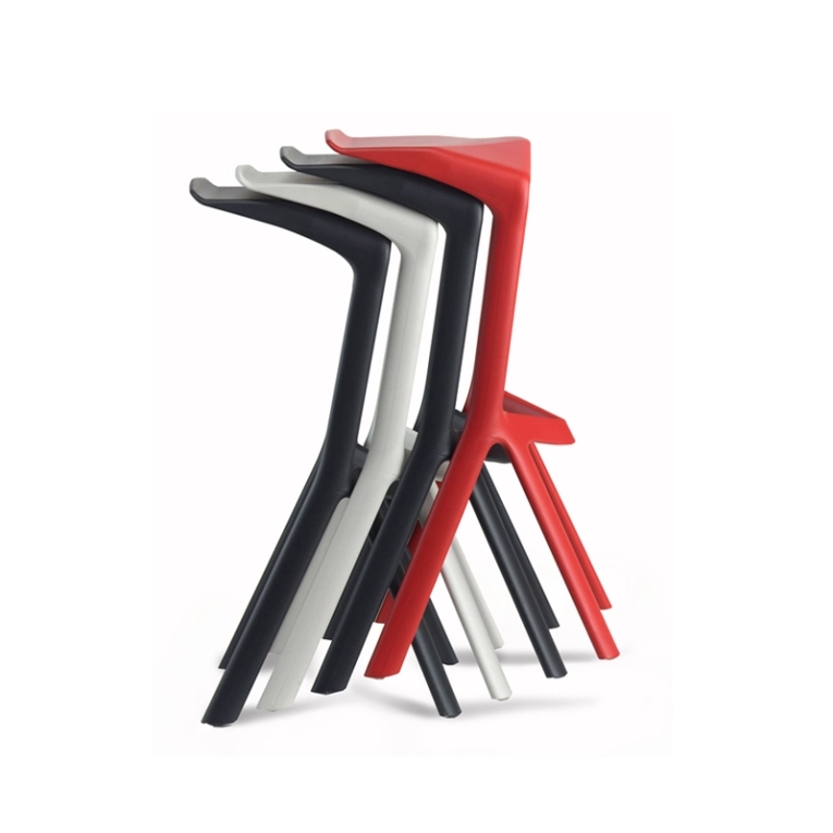Tabouret haut MIURA Rouge foncé PLANK