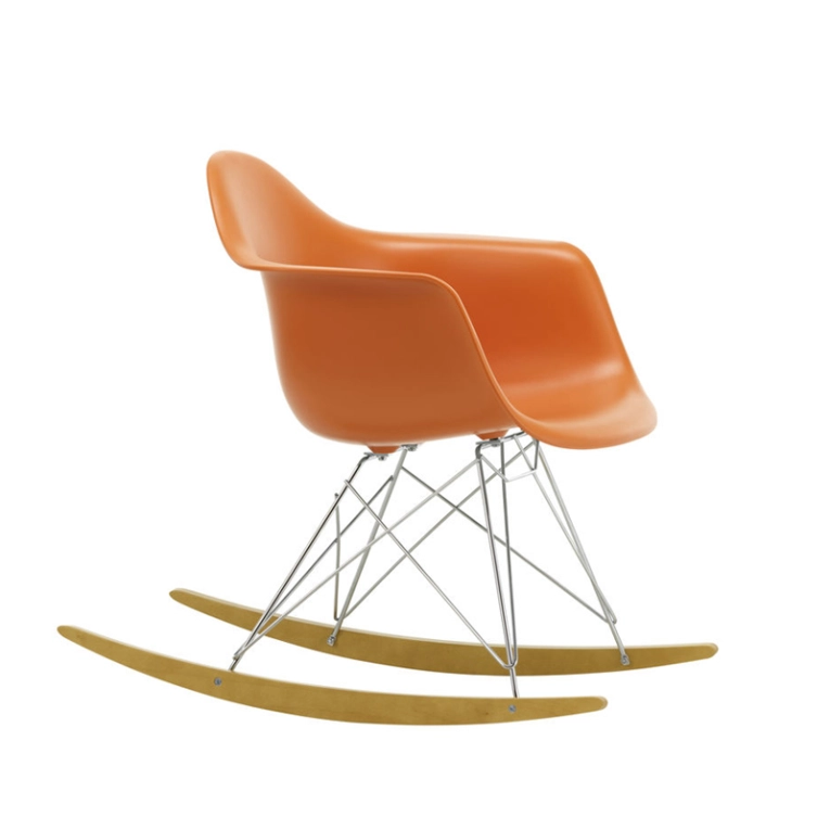 Fauteuil EAMES PLASTIC ARMCHAIR RAR Orange rouille RE VITRA
