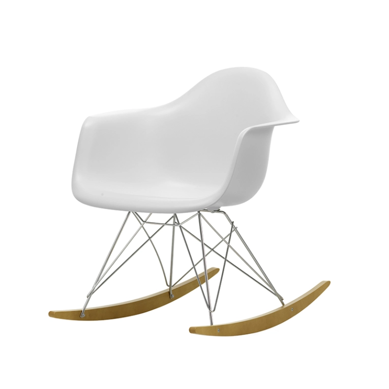 Fauteuil EAMES PLASTIC ARMCHAIR RAR Cotton white RE VITRA