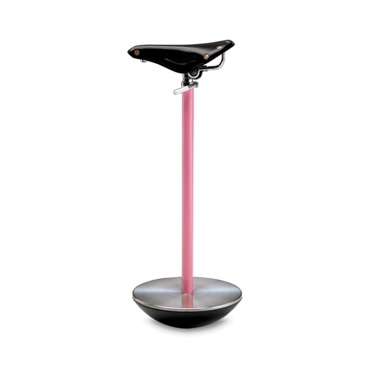 Tabouret haut SELLA Noir, rose ZANOTTA