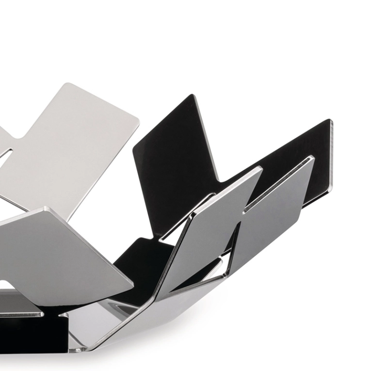 Centre de table & corbeille Coupe STANZA DELLO SCIROCCO L 24 Inox ALESSI