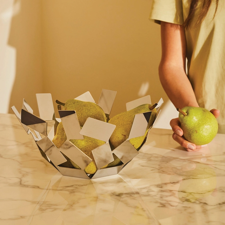 Centre de table & corbeille Coupe STANZA DELLO SCIROCCO Ø 27 cm Inox ALESSI