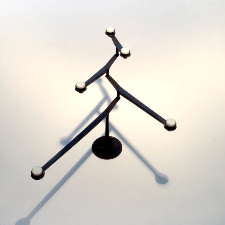 Photophore, bougeoir et bougie Candélabre SPIN TABLE Noir TOM DIXON