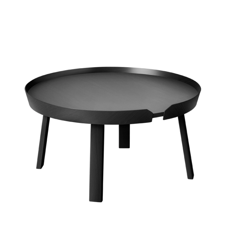 Table basse AROUND L Noir MUUTO