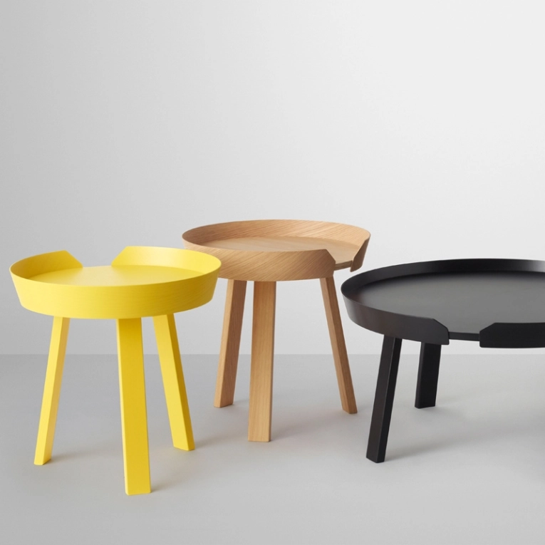 Table d'appoint guéridon AROUND S Chêne MUUTO