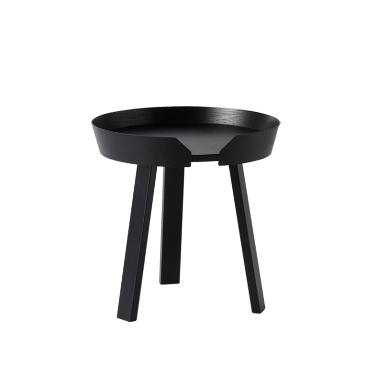 Table d'appoint guéridon AROUND S Noir MUUTO
