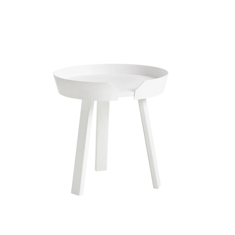 Table d'appoint guéridon AROUND S Blanc MUUTO