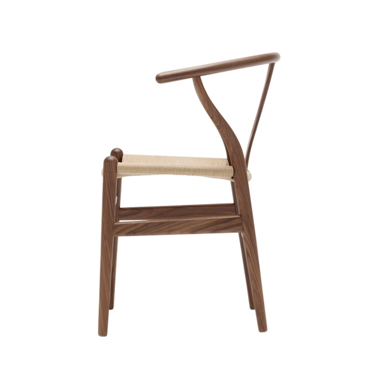 Chaise WISHBONE ARMCHAIR CH24 Noyer huilé/ corde naturelle CARL HANSEN