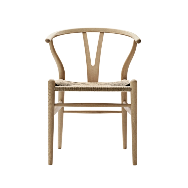 Chaise WISHBONE ARMCHAIR CH24 Chêne savonné/ corde naturelle CARL HANSEN
