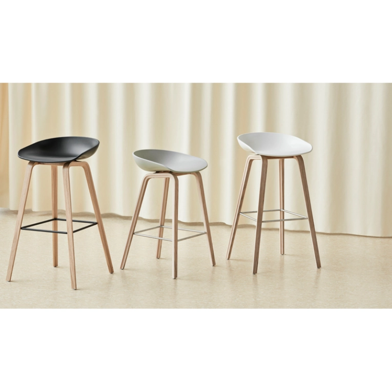 Tabouret haut ABOUT A STOOL AAS 32 H75 Pale peach HAY