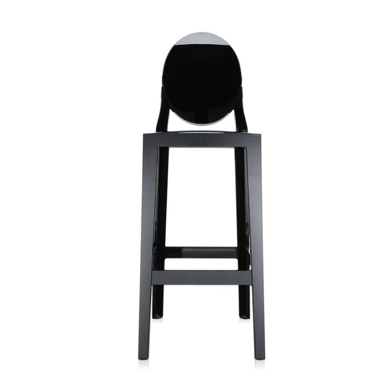 Tabouret haut ONE MORE Noir brillant KARTELL