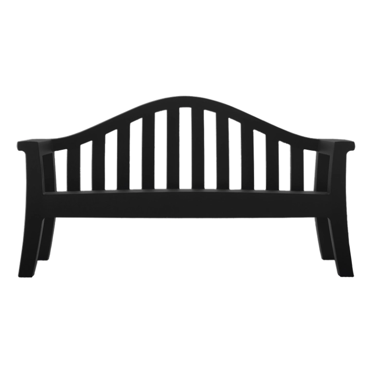 Banc extérieur GIULIETTA Noir SERRALUNGA