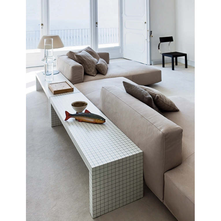 Table basse QUADERNA 150x42 Blanc ZANOTTA