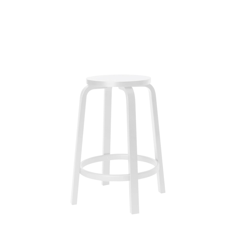 Tabouret haut 64 Blanc ARTEK