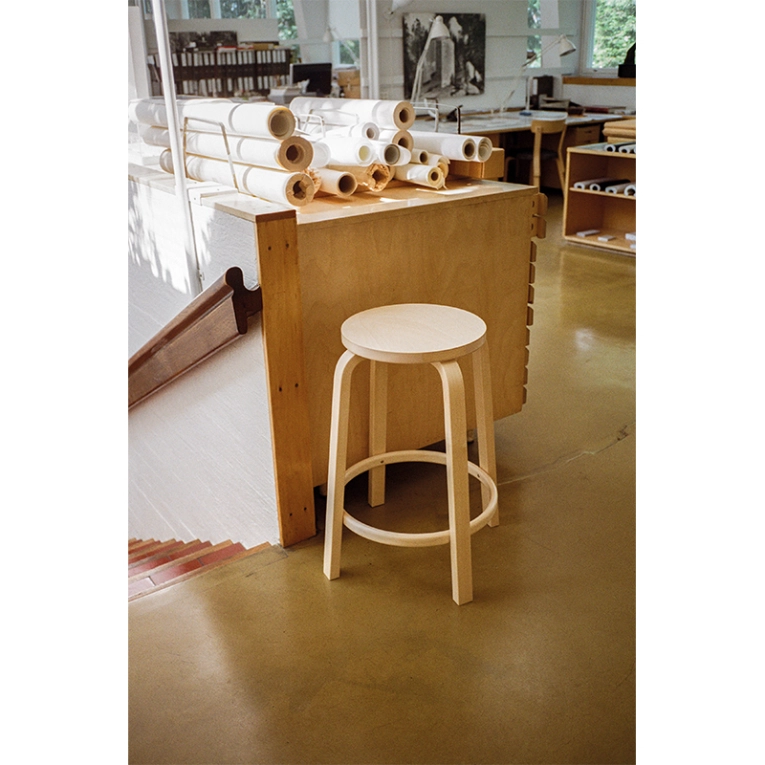 Tabouret haut 64 Bouleau ARTEK