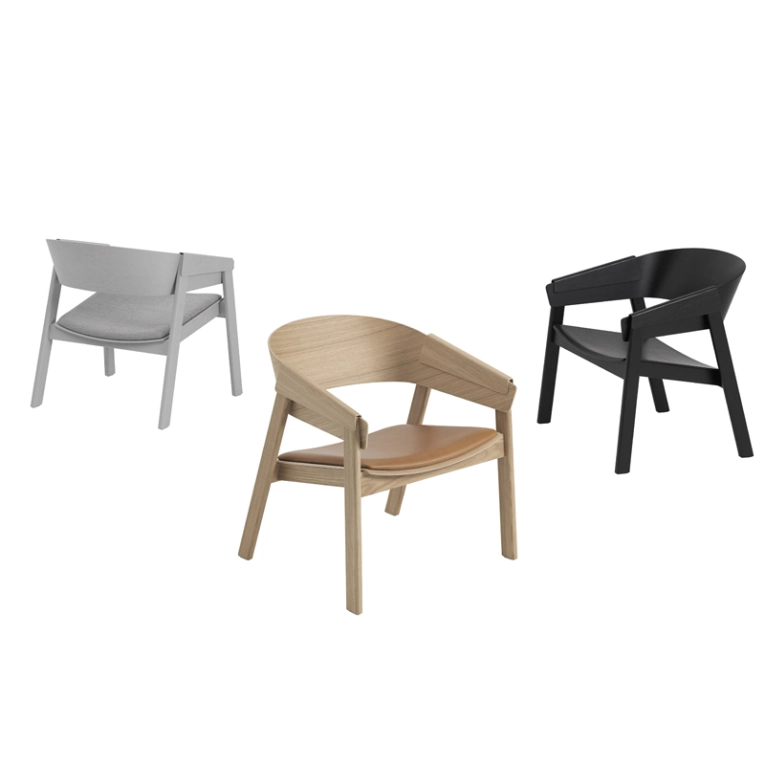 Fauteuil COVER LOUNGE Noir MUUTO
