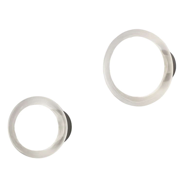 Applique NABILA 552.42 Chrome noir / verre fumé TOOY