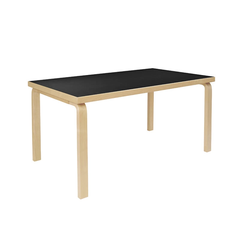 Table AALTO 82A Bouleau / Noir ARTEK