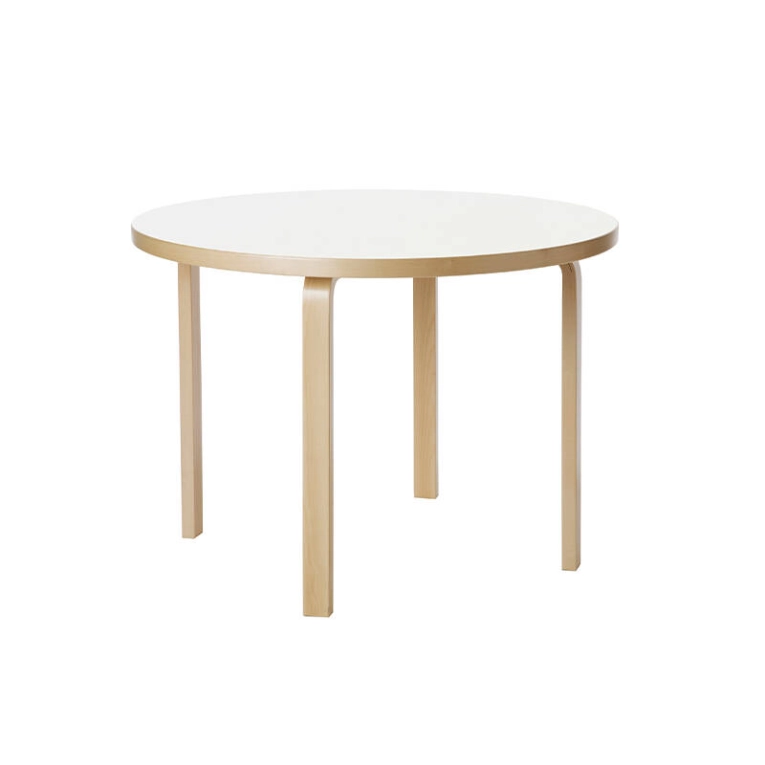 Table AALTO 90A Bouleau / Blanc ARTEK