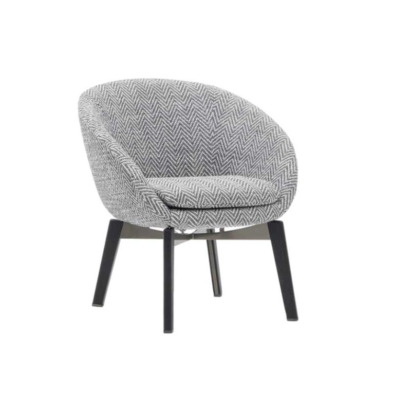 Fauteuil RUSSELL LOUNGE fixe MINOTTI