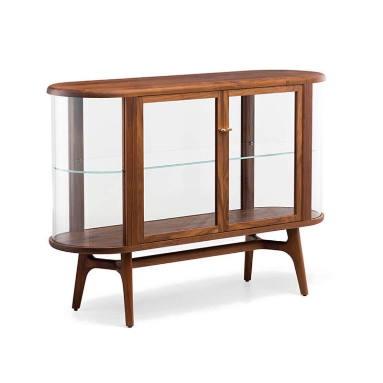 Meuble de rangement SOLO VITRINE Noyer danois huilé DE LA ESPADA