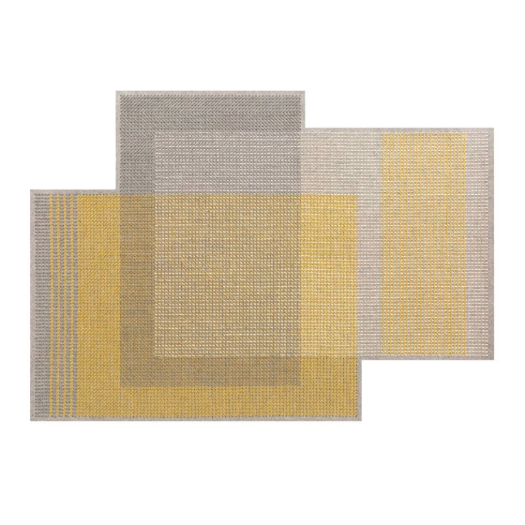 Tapis Tapis CANEVAS GEO Gris GAN