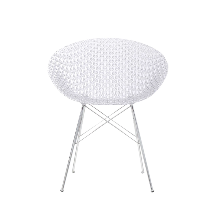 Chaise SMATRIK Cristal/ chrome KARTELL