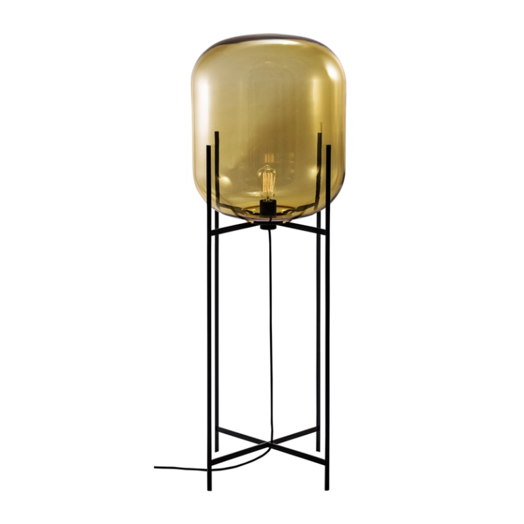 Lampadaire ODA BIG Ambre/ noir PULPO