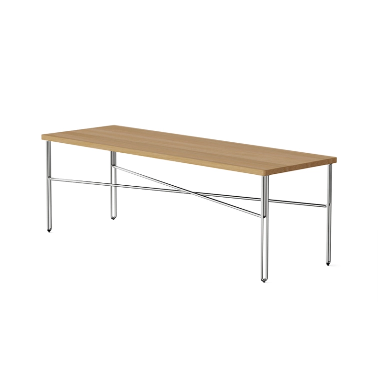 Table basse INLINE 120x40 Chêne/ inox NINE
