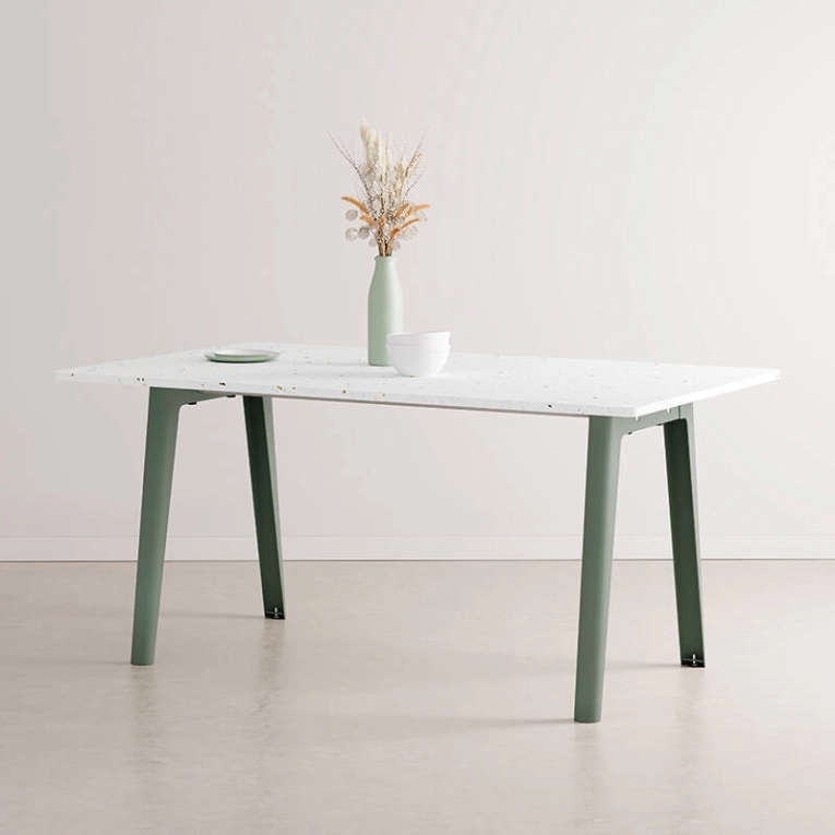 Table NEW MODERN Plastique Recyclé Gris Eucalyptus TIPTOE