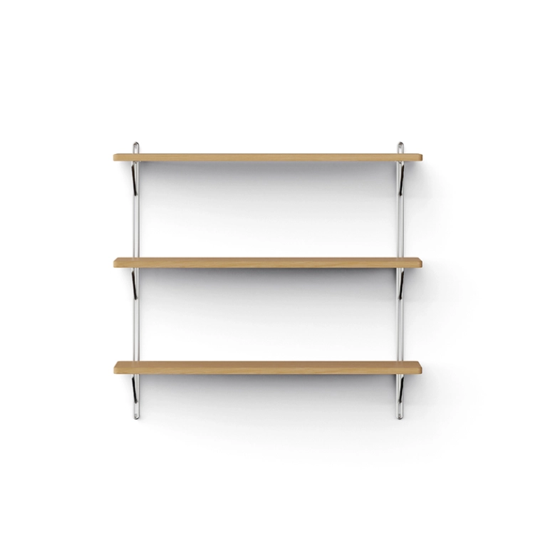 Etagère INLINE WALL H 60 Chêne/ inox NINE