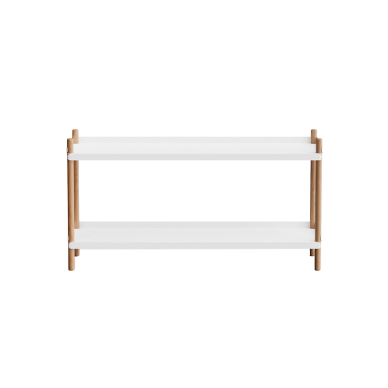 Etagère BOLT 100x53 Blanc/ chêne NINE