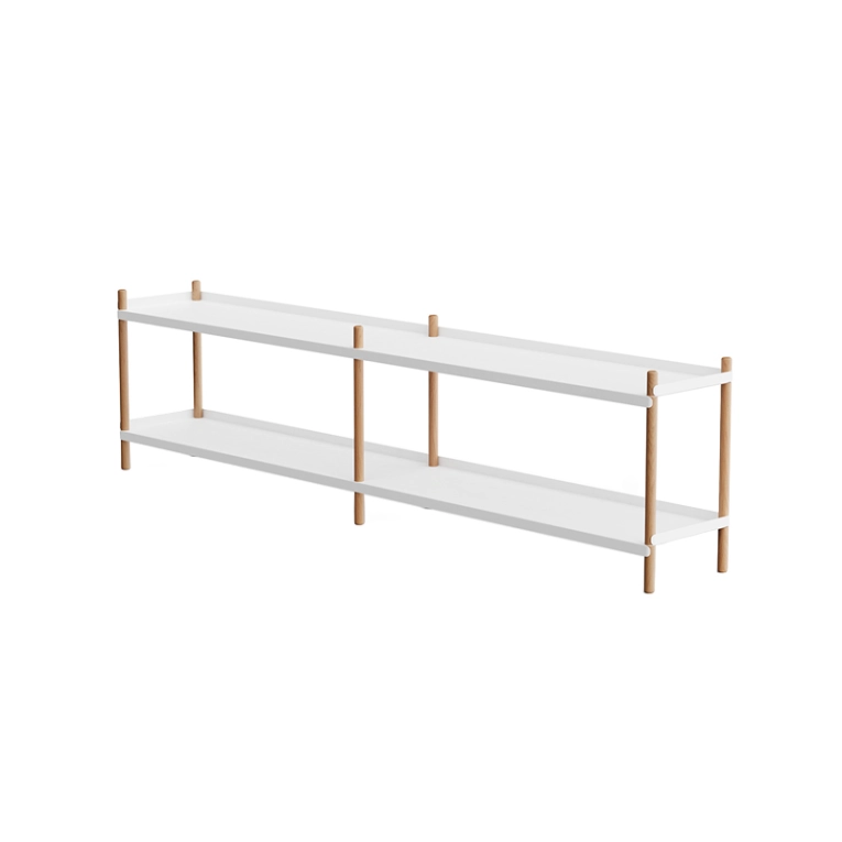 Etagère BOLT 200x53 Blanc/ chêne NINE