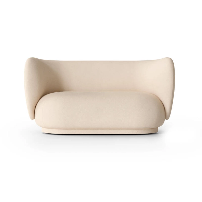 Canapé RICO 2 places Brossé Blanc cassé FERM LIVING