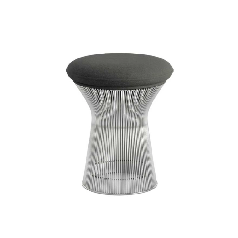 Tabouret PLATNER STOOL Graphite KNOLL