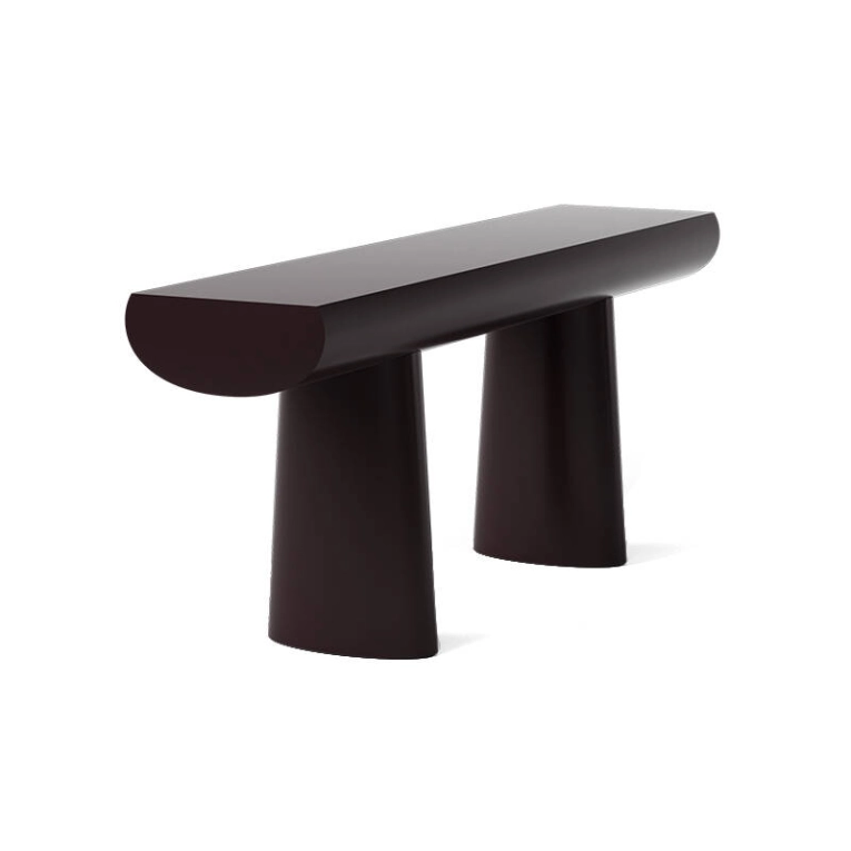 Table CONSOLE Aubergine foncé KARAKTER