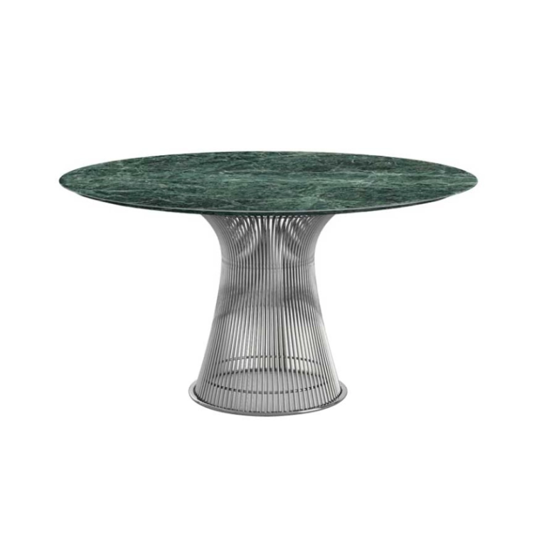 Table PLATNER Ø 135 Marbre Vert Alpi KNOLL