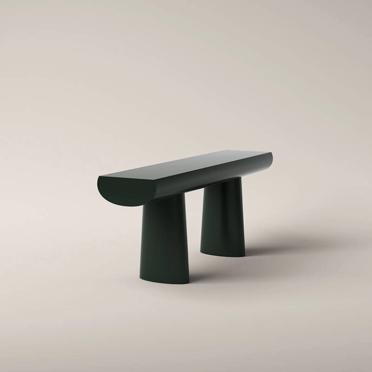 Table CONSOLE Vert foncé KARAKTER