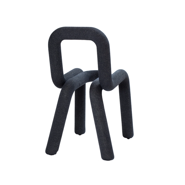 Chaise BOLD Bleu pailleté MOUSTACHE