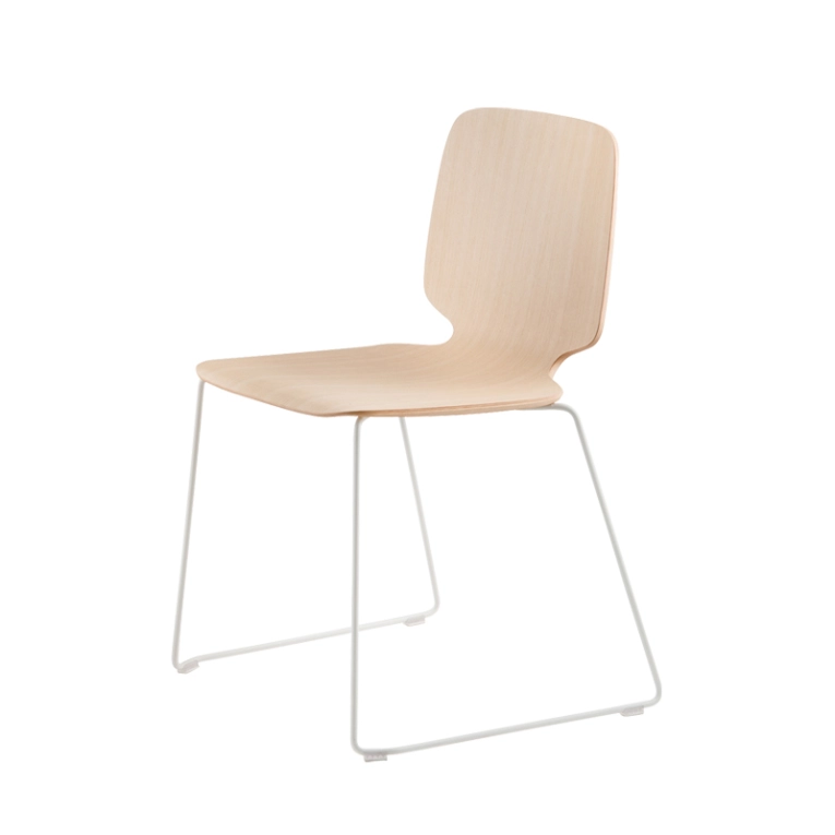 Chaise BABILA 2720 Frêne blanchi/ blanc PEDRALI