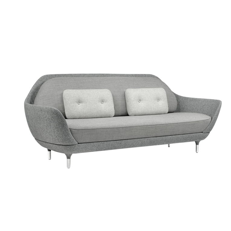 Canapé FAVN Gris clair   Hallingdal 130  Canvas 124  Divina Melange 120 FRITZ HANSEN