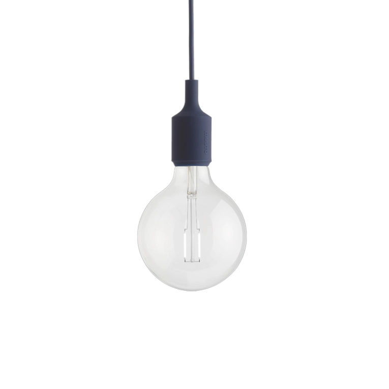 Suspension E27 SOCKET Bleu nuit MUUTO